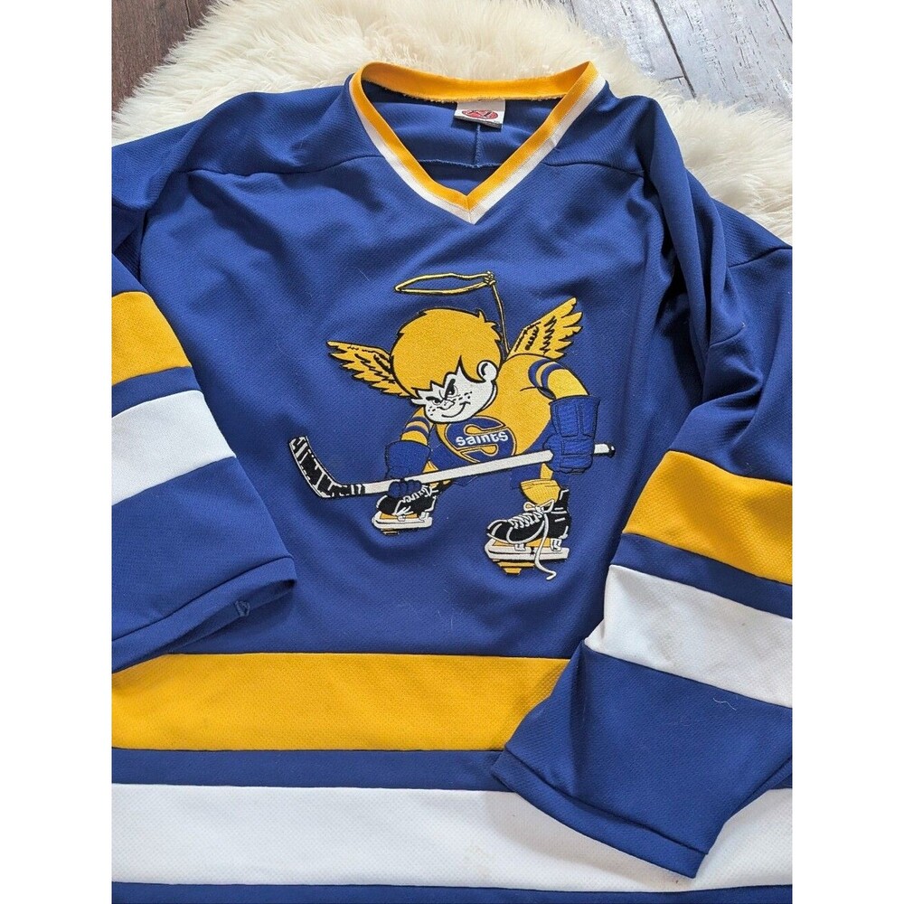 Vintage K1 BRAND MINNESOTA FIGHTINGS SAINTS HOCKEY JERSEY MADE IN USA XXL
